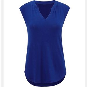 Cabi Spring 2019 Notch Tee in electric blue (M)